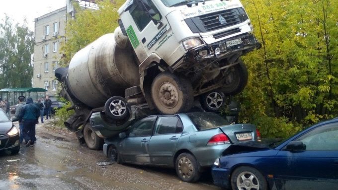 Парковка для бетономешалки