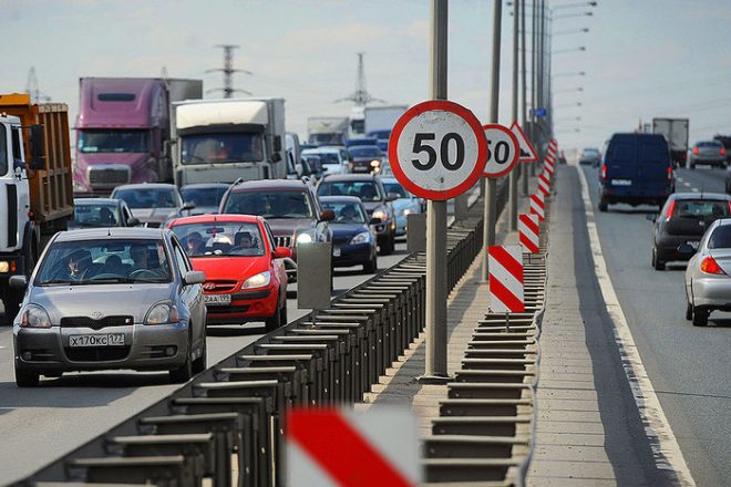 Скоростной режим в городе