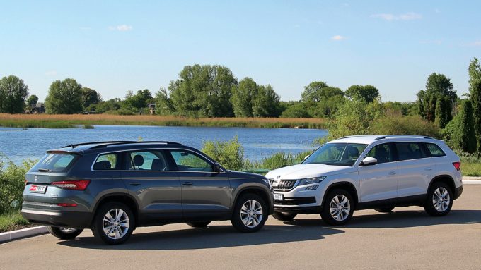 Две машины Skoda Kodiaq